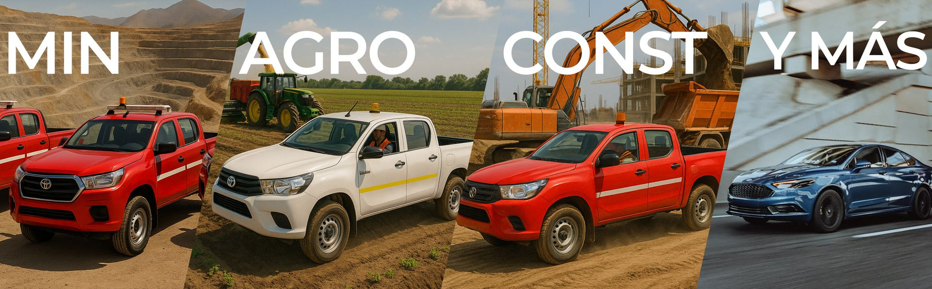 Diferentes industrias atendidas por Ocarrol: Minería, Logística y Construcción